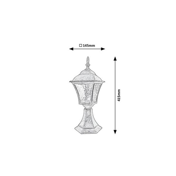 RABALUX Spoljna podna rasveta Toscana E27 60W - 8393