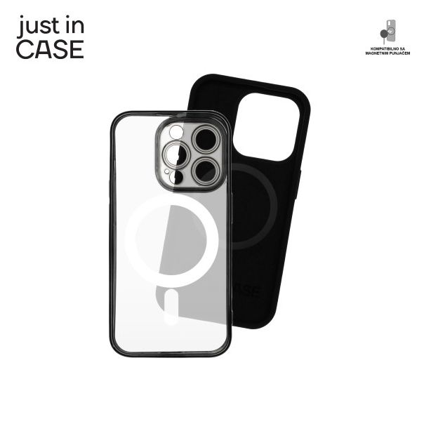 JUST IN CASE Futrola MAG MIX 2u1 za iPhone 15 Pro, crna - MAGPL113BK