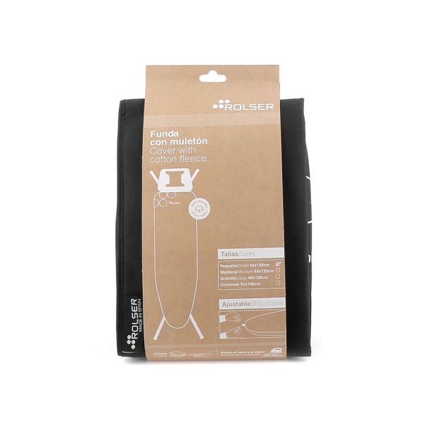 ROLSER Navlaka za dasku za peglanje troslojna 48x130cm, crna - 07003_crna