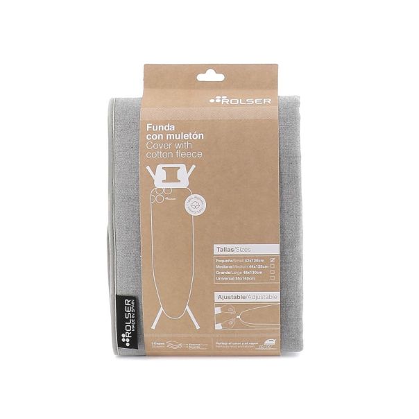 ROLSER Navlaka za dasku za peglanje troslojna 44x125cm, siva - 07002_siva