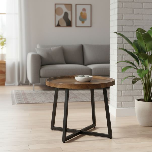 Klub sto Maly 50x39x50cm, braon/crni - GI8445393545066