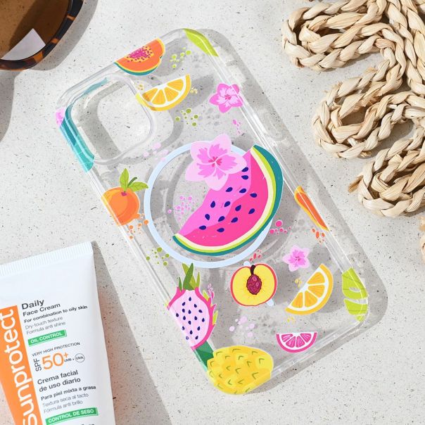 Maska za iPhone 12/12 Pro 6.1 Summer Fruits Print Magsafe - 8020880