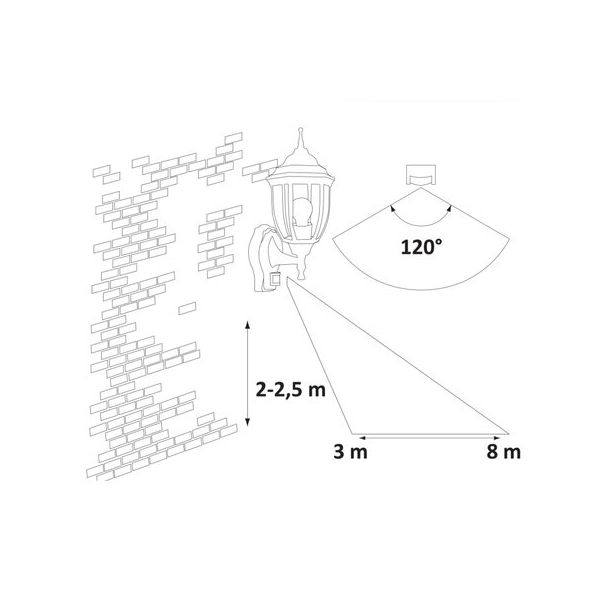 Rabalux Spoljna zidna rasveta Nizza E27 1x MAX 60W antično zlato (8458) - 8458