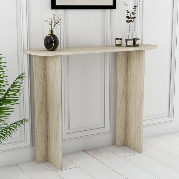 HANAH HOME Konzolni sto Modena, mermerna krem - EP3057080