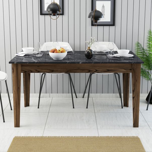 HANAH HOME Terpezarijski sto Milan 518, braon/crna - 845HCT1406