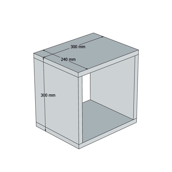 HANAH HOME Zidna polica Box 5/1, braon - 845HCT1609