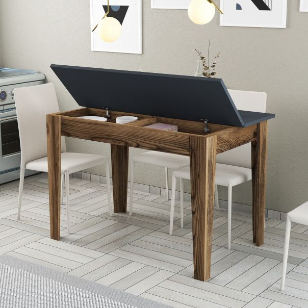 HANAH HOME Terpezarijski sto Kiev 504, braon/antracit - 845HCT2101