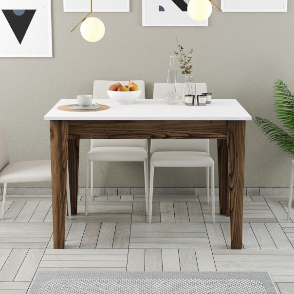 HANAH HOME Terpezarijski sto Kiev 505, braon/bela - 845HCT2102