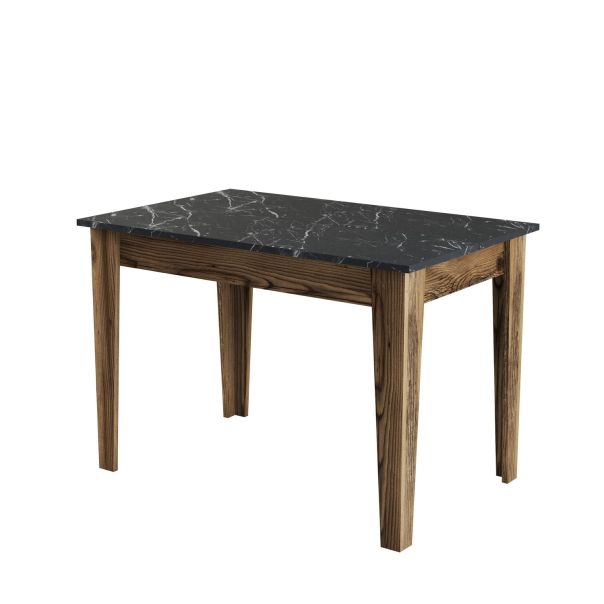 HANAH HOME Trpezarijski sto Kiev 509, braon/crna - 845HCT2106