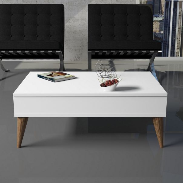 HANAH HOME Klub sto Best, bela - 845HCT2872