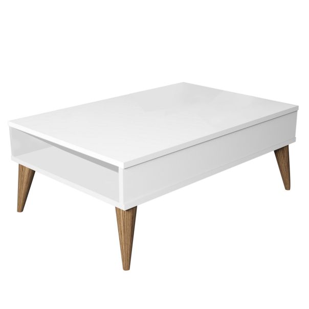 HANAH HOME Klub sto Best, bela - 845HCT2872