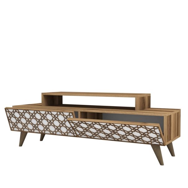 HANAH HOME TV komoda City, braon/bela - 845HCT3017