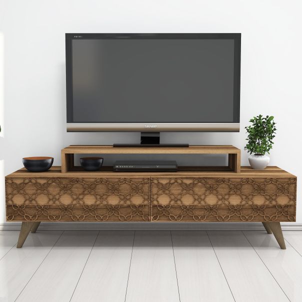 HANAH HOME TV komoda City, braon - 845HCT3018