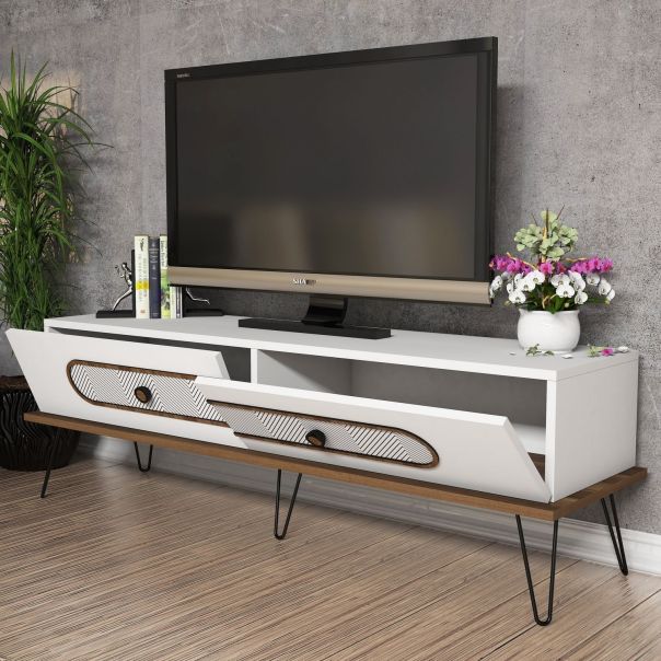 HANAH HOME TV komoda Ekol, bela - 845HCT3026