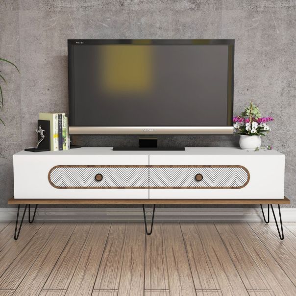HANAH HOME TV komoda Ekol, bela - 845HCT3026