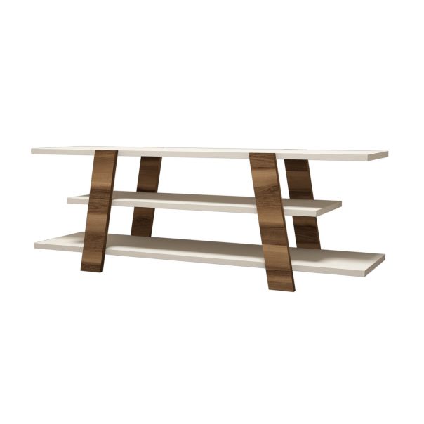 HANAH HOME TV komoda Flower, braon/krem - 845HCT3039