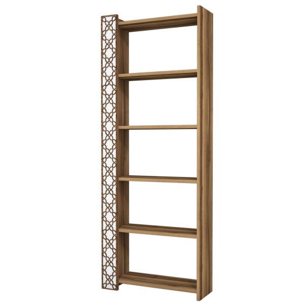HANAH HOME Polica za knjige City, braon/bela - 845HCT3606