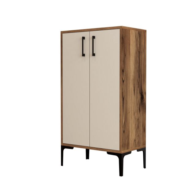 HANAH HOME Cipelarnik Prag, braon/krem - 845HCT4110