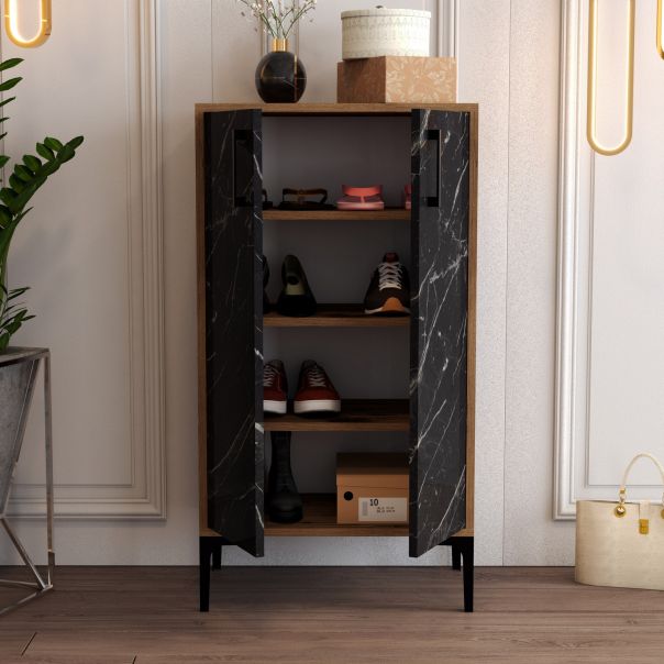 HANAH HOME Cipelarnik Prag, braon/crna - 845HCT4112