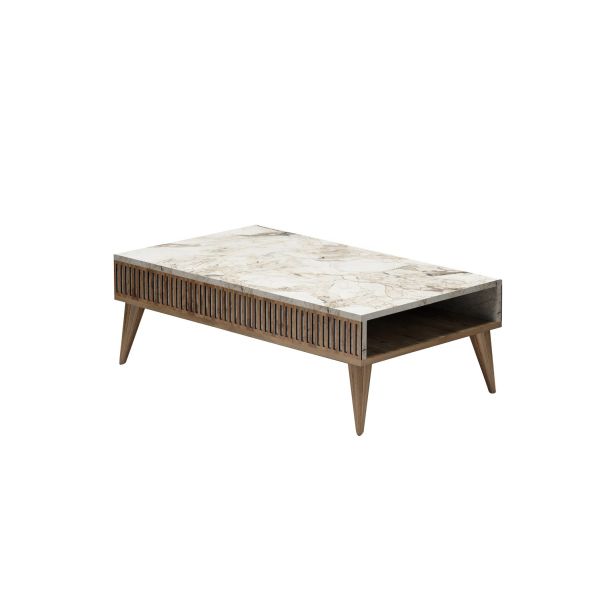 HANAH HOME Set nameštaja za dnevnu sobu Milano, braon/bela - 845HCT5253