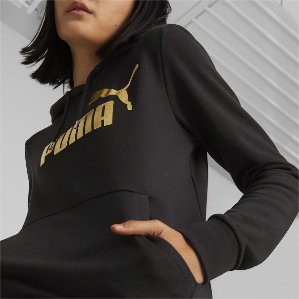 PUMA Duks sa kapuljačom puma ess+ metallic logo  hoodie tr W - 849096-01