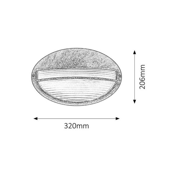 Rabalux Spoljna zidna rasveta Hektor E27 1x MAX 100W antično zlato (8496) - 8496