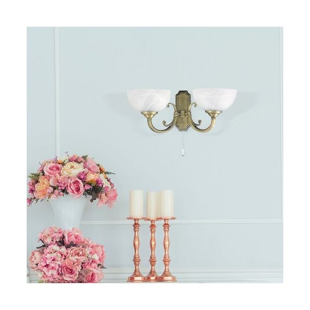 Rabalux Zidna lampa Marlene E14 2x MAX 40W bronzana (8542) - 8542