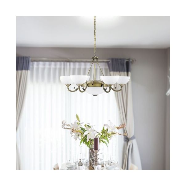 Rabalux Luster Marlene E14 6x MAX 40 + E27 2x MAX 60W bronzana (8546) - 8546