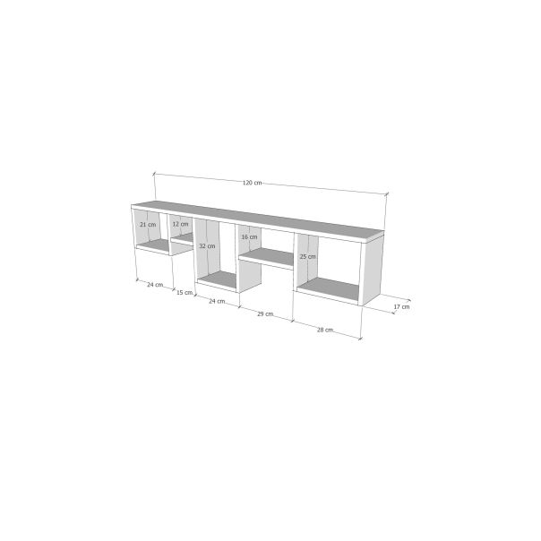 HANAH HOME Zidna polica Amanos, krem - 854KLN1726