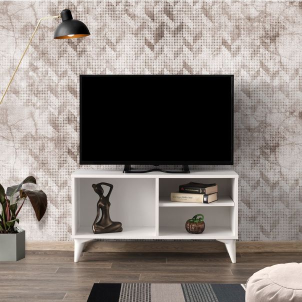 HANAH HOME TV komoda Zisino, bela - 854KLN3009