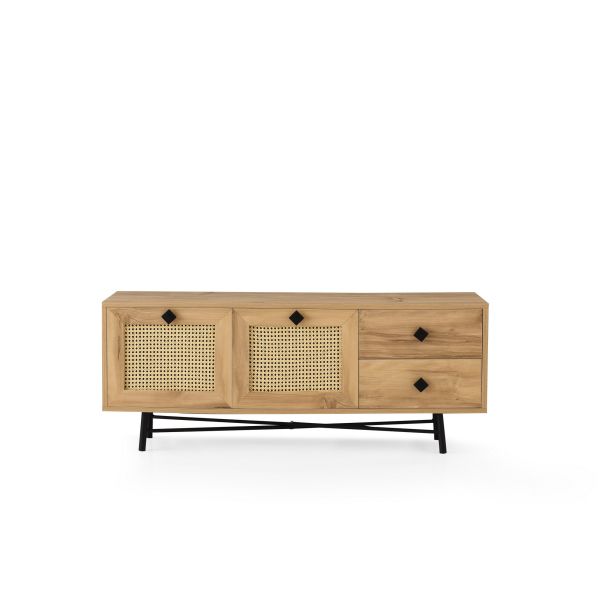 HANAH HOME TV komoda Hapsiyas 140, svetlobraon - 854KLN3039