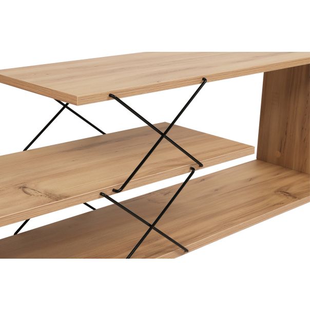 HANAH HOME TV komoda Zigzag, svetlobraon - 854KLN3059