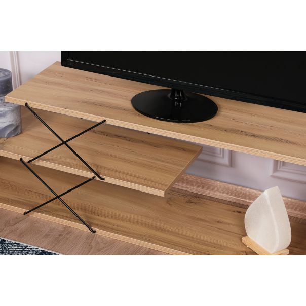 HANAH HOME TV komoda Zigzag, svetlobraon - 854KLN3059
