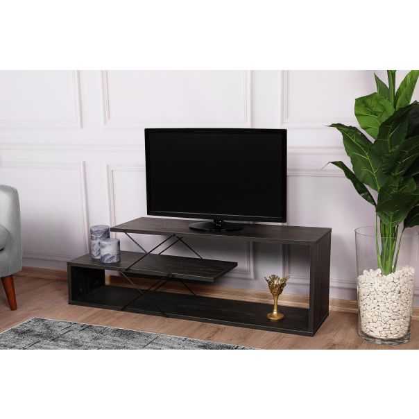 HANAH HOME TV komoda Zigzag, braon - 854KLN3061