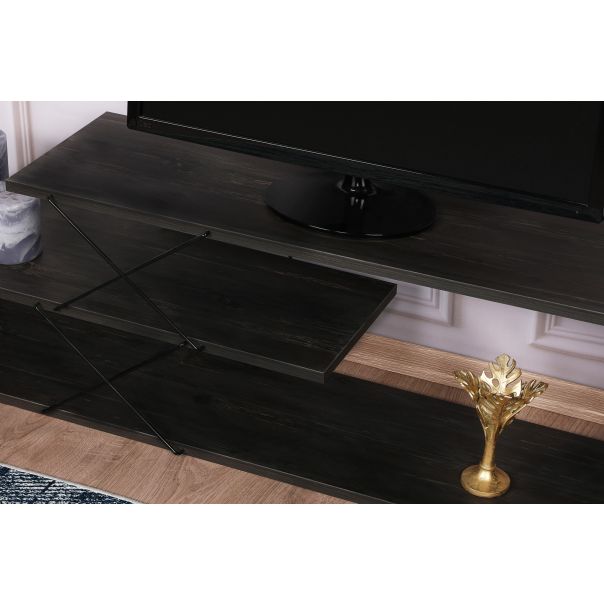 HANAH HOME TV komoda Zigzag, braon - 854KLN3061