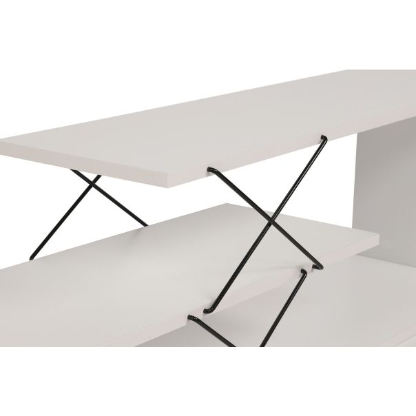 HANAH HOME TV komoda Zigzag, bela - 854KLN3062