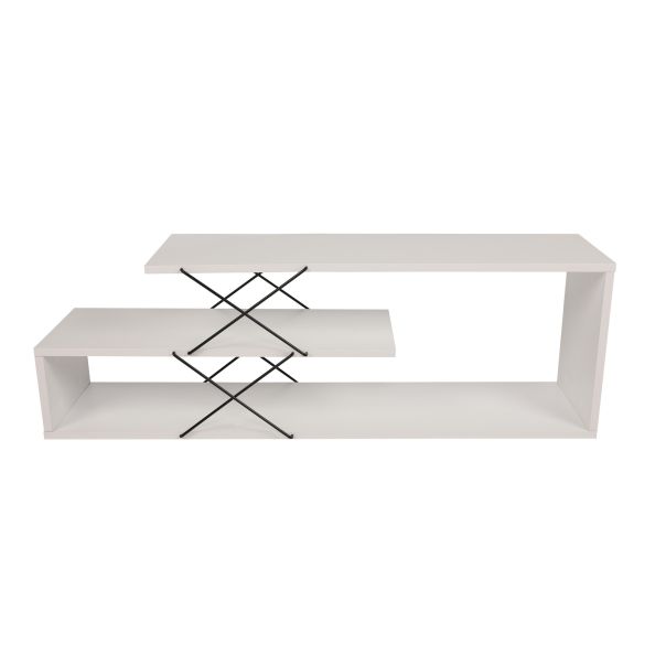 HANAH HOME TV komoda Zigzag, bela - 854KLN3062