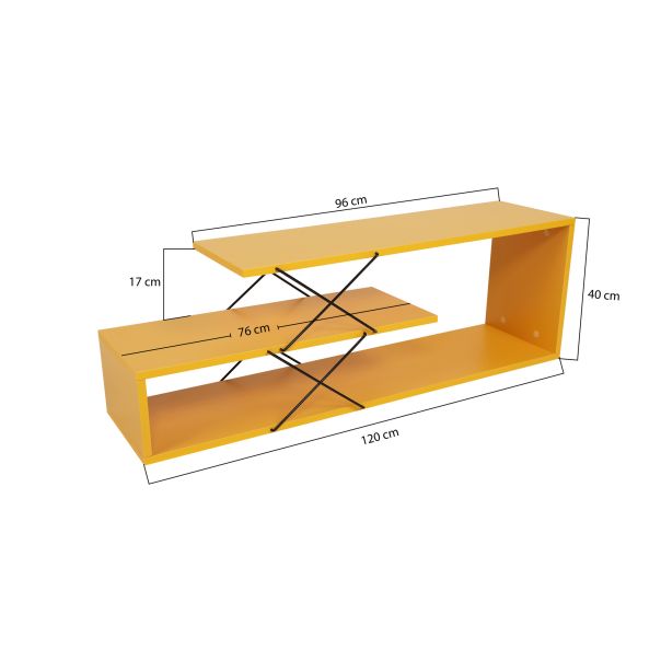 HANAH HOME TV komoda Zigzag, yellow - 854KLN3063
