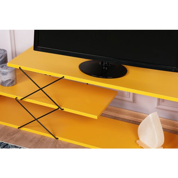 HANAH HOME TV komoda Zigzag, yellow - 854KLN3063