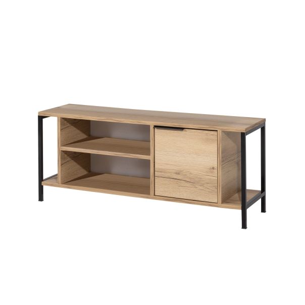 HANAH HOME TV komoda Bond, svetlobraon/crna - 854KLN3064