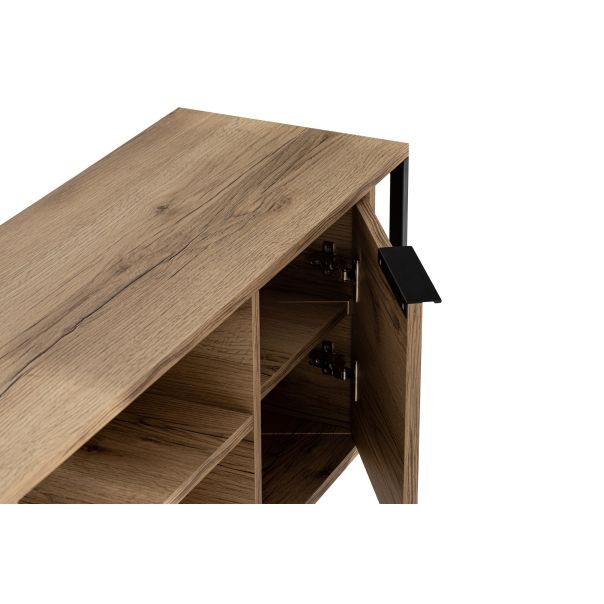 HANAH HOME TV komoda Bond, svetlobraon/crna - 854KLN3064