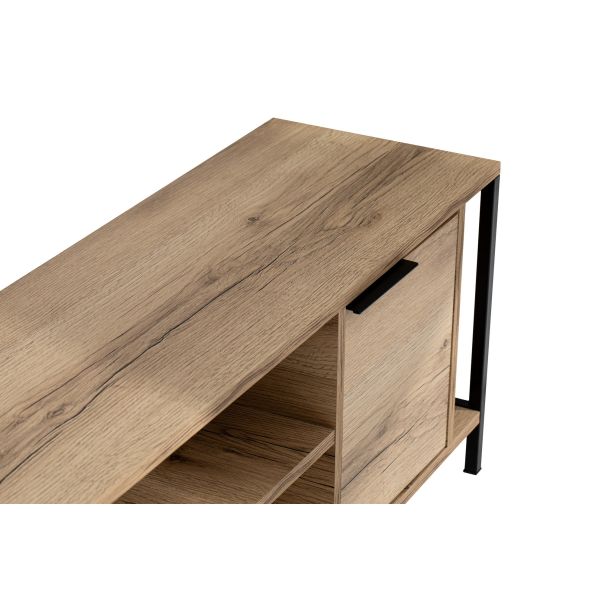 HANAH HOME TV komoda Bond, svetlobraon/crna - 854KLN3064