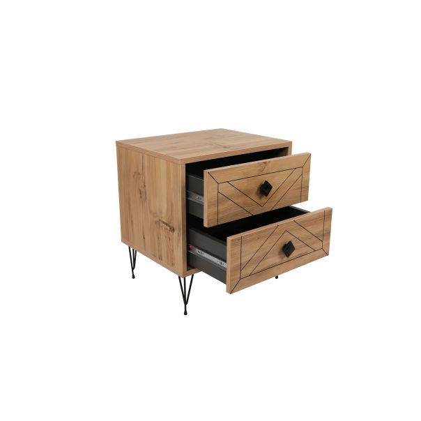 HANAH HOME Noćni ormarić Luna, krem - 174386