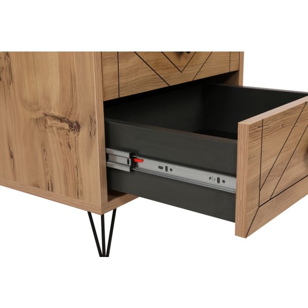 HANAH HOME Noćni ormarić Luna, krem - 174386