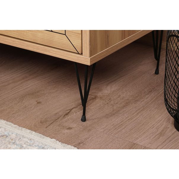 HANAH HOME Noćni ormarić Luna, krem - 174386