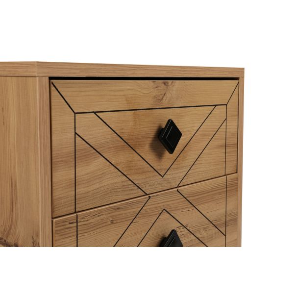 HANAH HOME Noćni ormarić Luna, krem - 174386