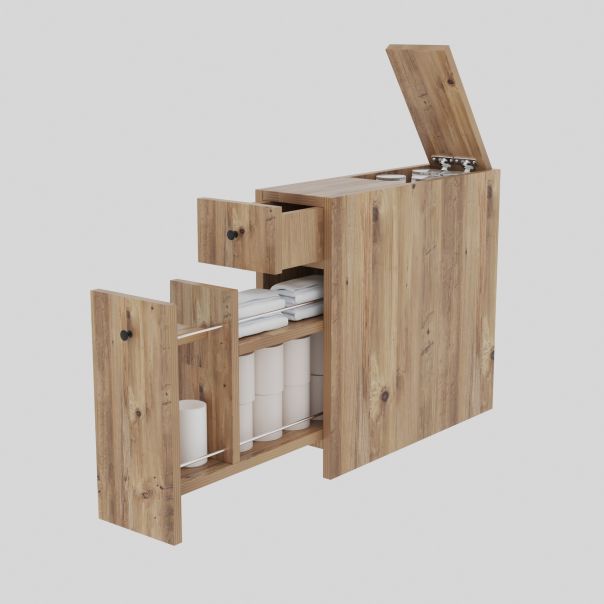 HANAH HOME Ormar za kupatilo Calencia, krem - 854KLN3908