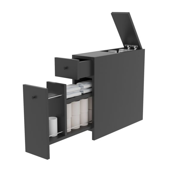 HANAH HOME Ormar za kupatilo Calencia, antracit - 854KLN3909