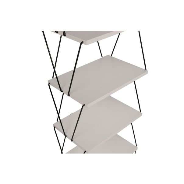 HANAH HOME Polica za knjige Balaban, bela - 854KLN4318