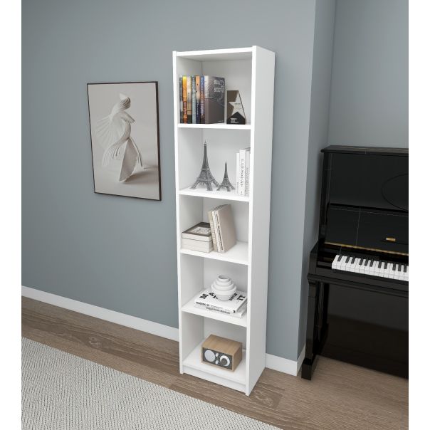 HANAH HOME Polica za knjige Fulya, bela - 854KLN4708